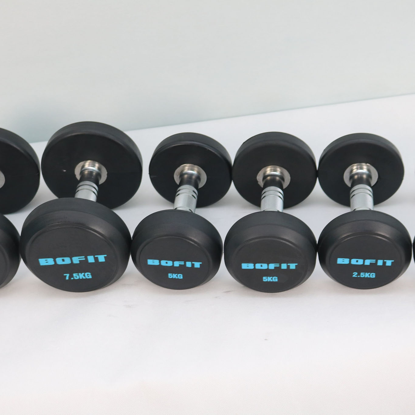 Tạ Tay Cao Su Đòn Inox Bofit